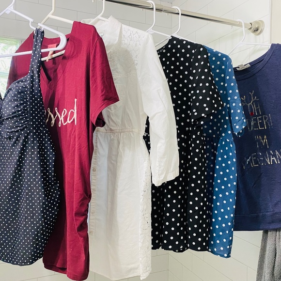 Maternity Tops Bundle (includes one swim top) Fit Size M - Picture 1 of 9